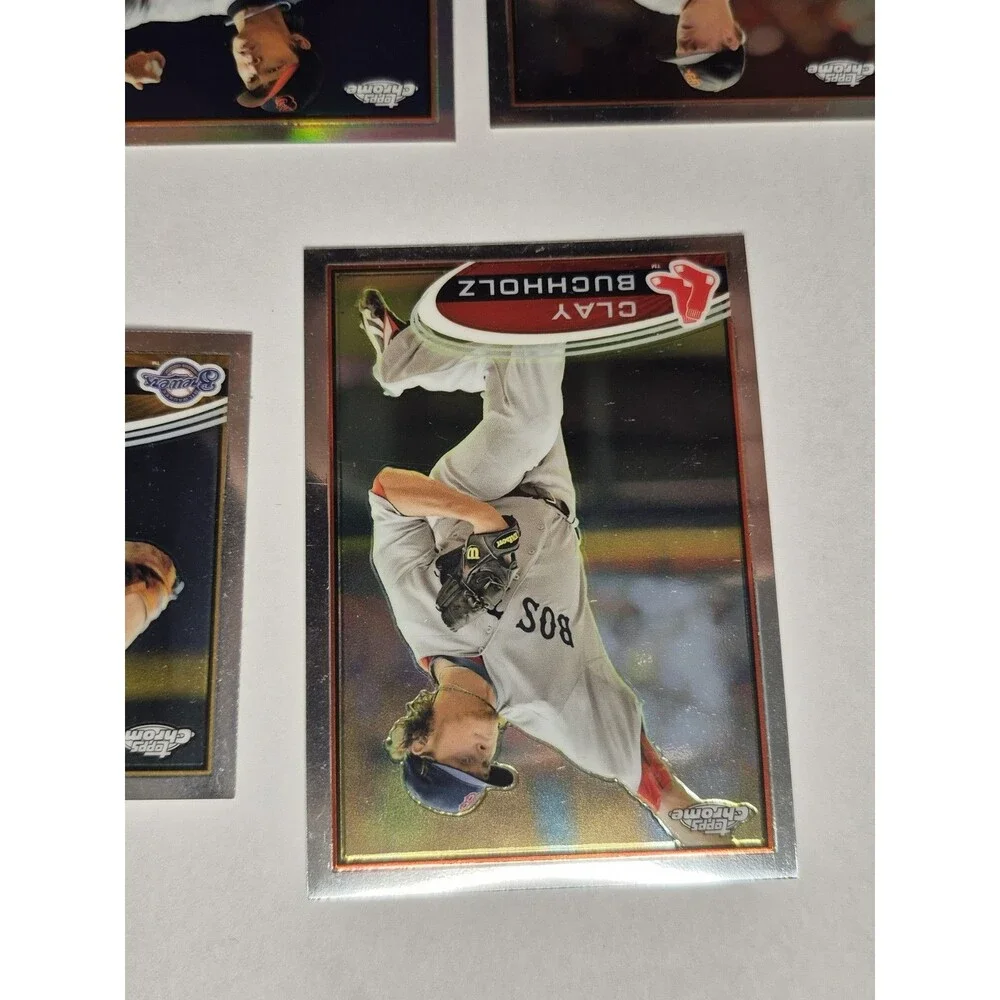 Lot of five 2012 Topps Chrome baseball cards.Includes:Tsuyoshi Wada Refractor